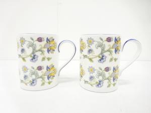 MINTON　ミントン　ハドンホール　ブルー　マグ　ペア　洋食器